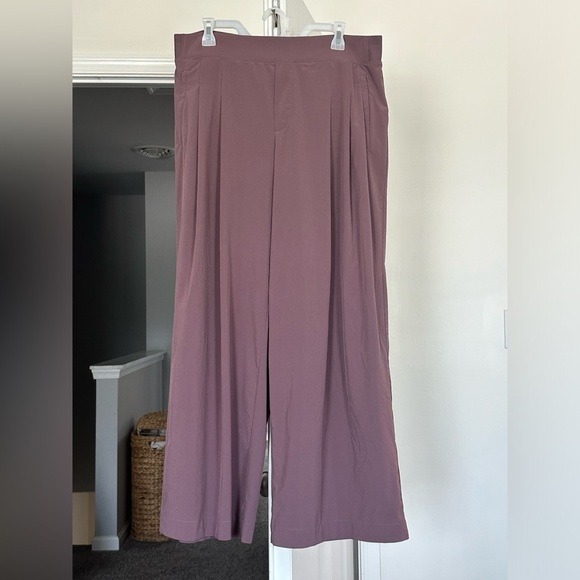 Athleta Mauve Wide-Leg Pants - Picture 2 of 5